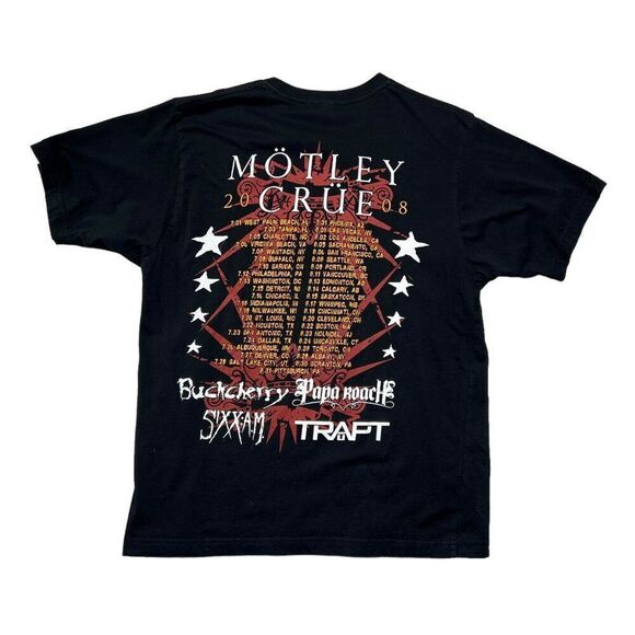 Anvil Men's Motley Crue 2008 Crue Fest T-Shirt - Picture 5 of 9